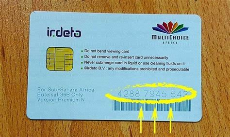 dstv premium smart card number|my dstv smart card number.